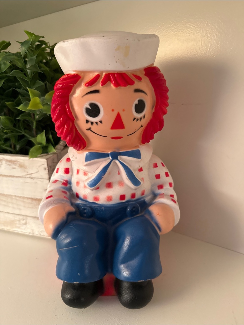 Vintage 1972 Raggedy Andy Coin Bank Bobbs-Merrill My Toy Co Collectible